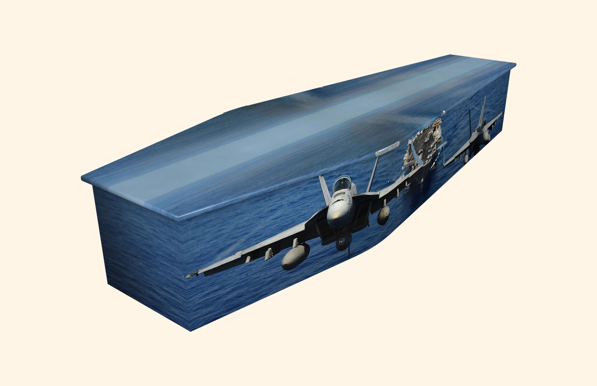 Air Defence design on a traditional coffin